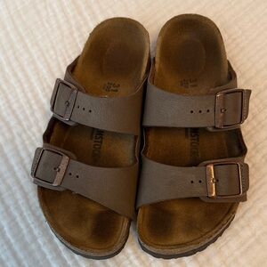 Birkenstock Dark Brown Double-Strap Sandals